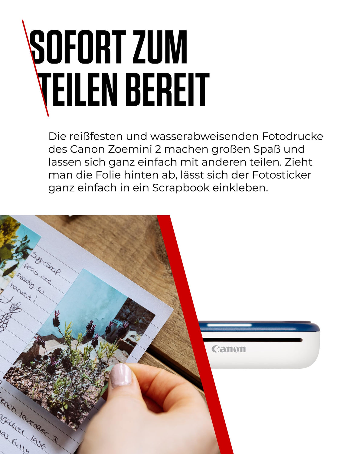 Canon ZOEMINI 2 Mini Photo Printer for Mobile + 20 Pack + 10 Pack Circle Stickers - 5452C008