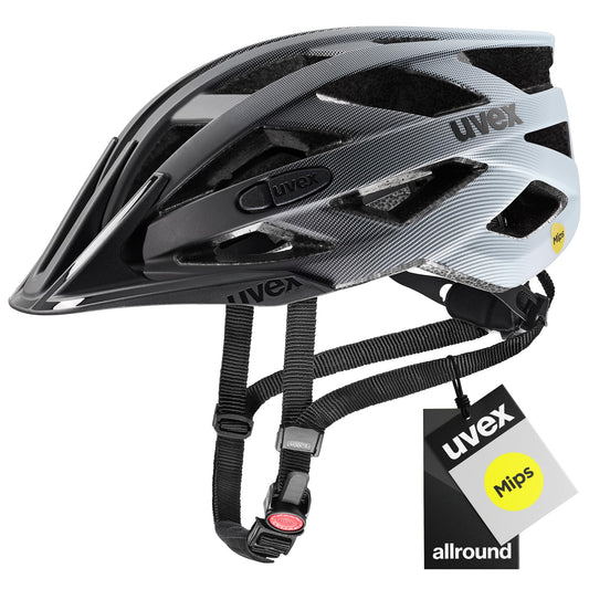 uvex i-vo cc MIPS bicycle helmet, Black-Cloud matt, 52-57 cm - S413613