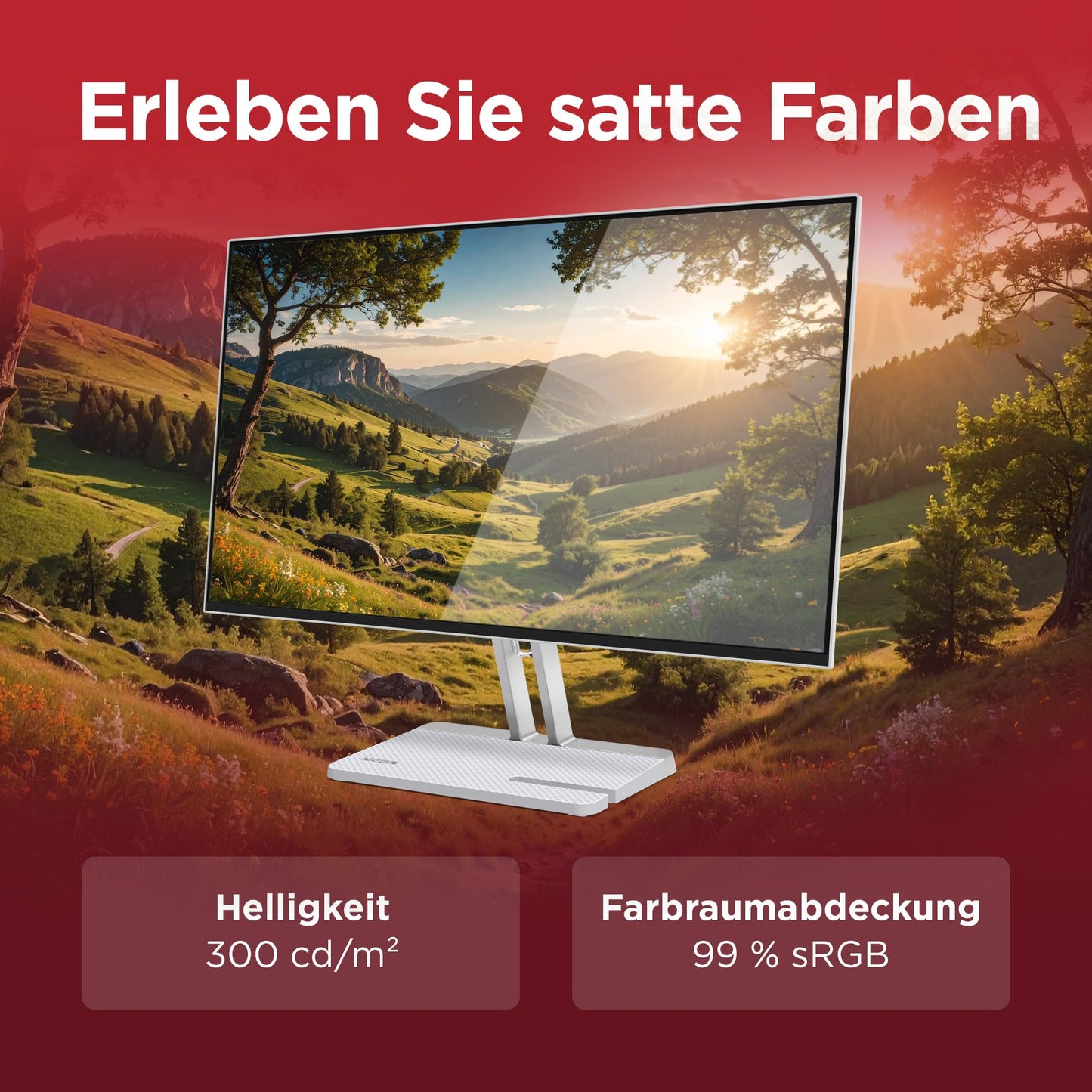 Lenovo L27-4C | 27" Full HD WLED Monitor | 1920x1080 | 16:9 | 144Hz | 1ms response time | HDMI | VGA | Audio 3.5mm | 4-sided panel | TÜV eye protection | AMD FreeSync | gray | 3.9 kg - 67DEKAC1EU