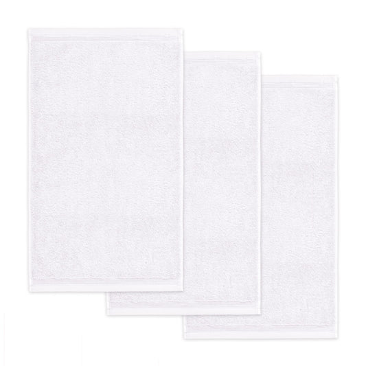 möve Superwuschel prosop de oaspeți 30 x 50 cm din bumbac 100%, alb, set de 3 - 017259054-3*030050-001