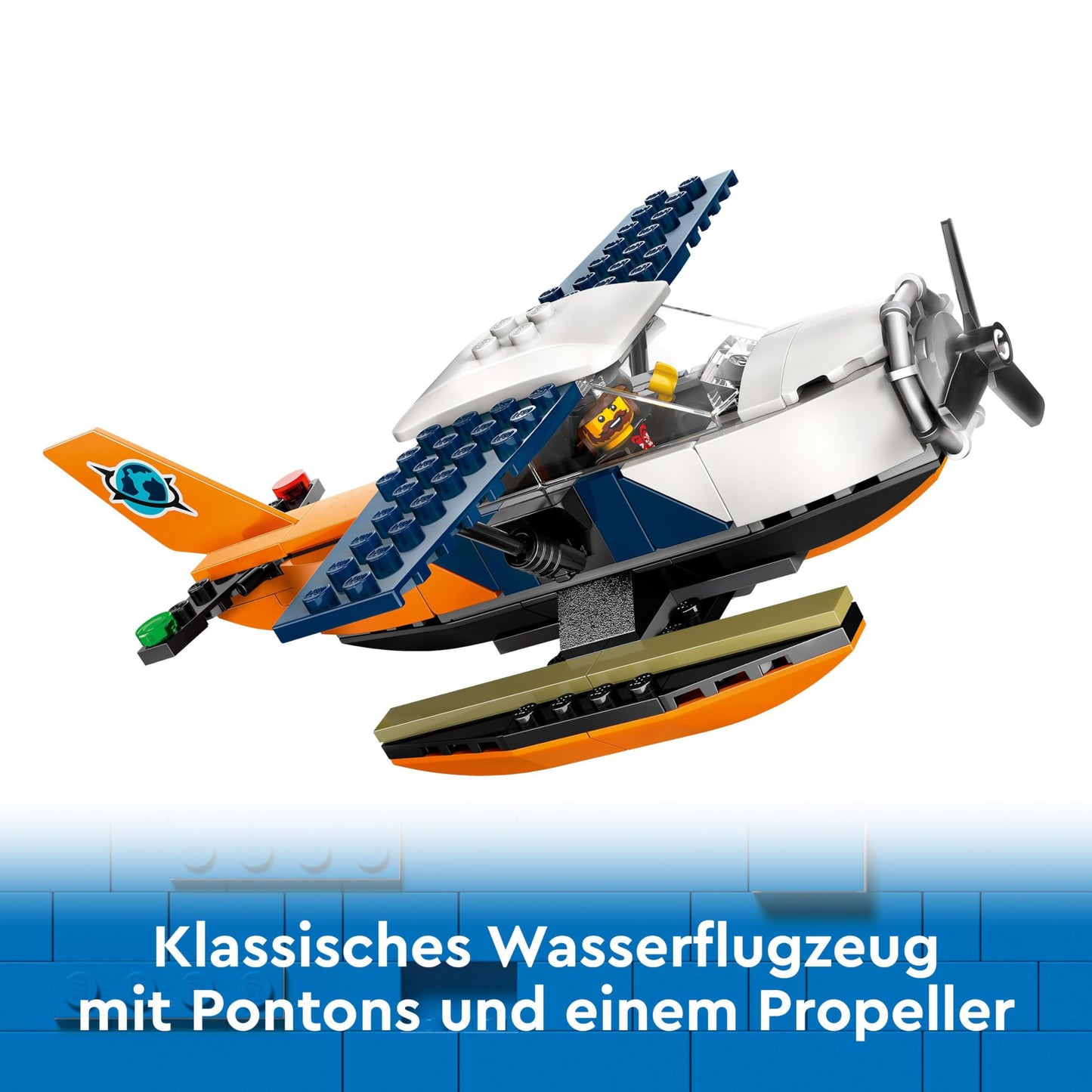 LEGO City Jungle Explorer Seaplane Toy for Kids Jungle Toy with Minifigures Explorer Toy for Girls and Boys Ages 6 and Up 60425
