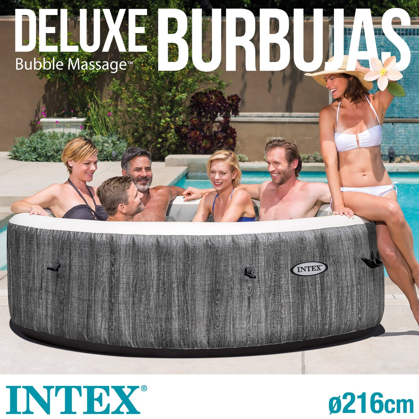85IN X 28IN PURESPA GRAYWOOD DELUXE SET - 28442EX