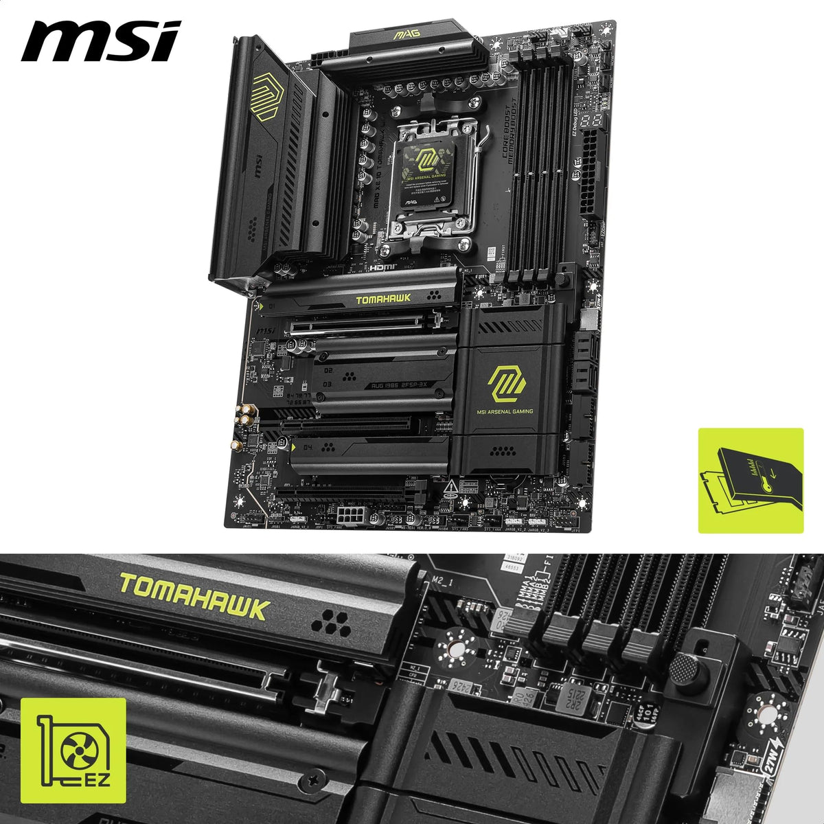 MSI MAG X870 Tomahawk WiFi - AM5 ATX Motherboard - 7E51-001R