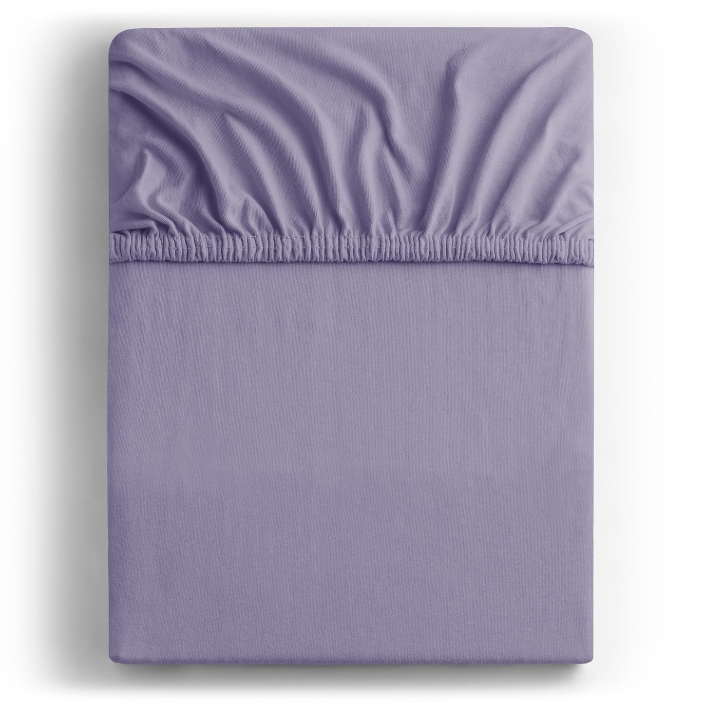 DecoKing fitted sheet 200x220 220x240 cm 100% combed cotton lavender purple fitted sheets jersey box spring bed Amber 200 x 220 220 x 240