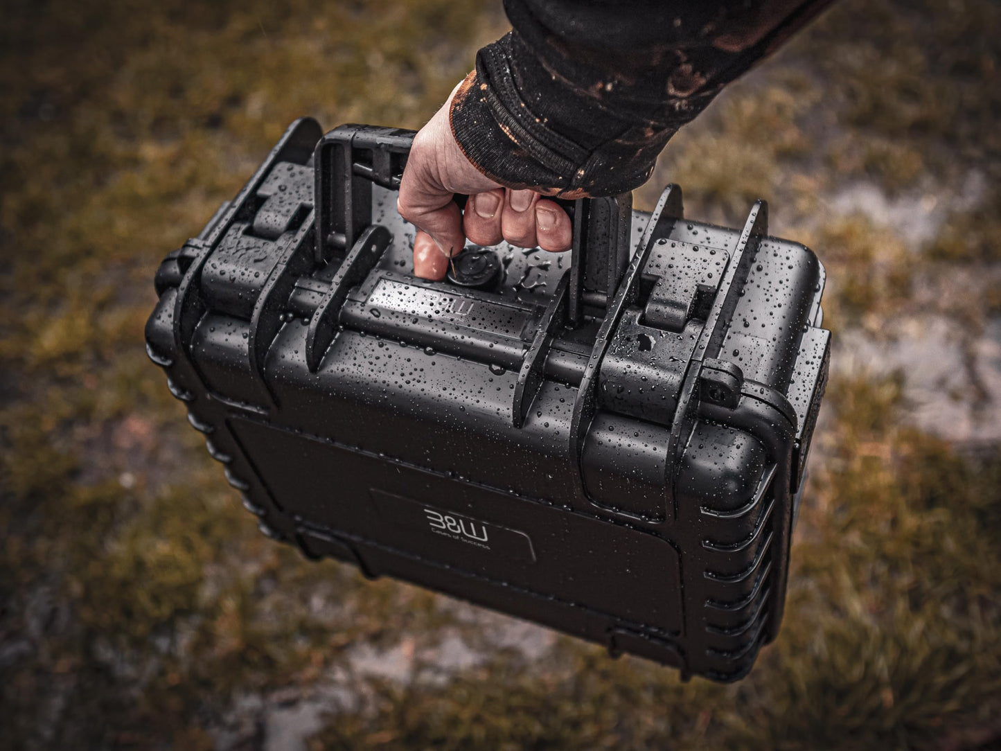 B&W International multi-purpose case Outdoor 3000 (PP.117) yellow - with cube foam - waterproof (IP67), dustproof, impact-resistant, extremely robust - 3000/Y/SI