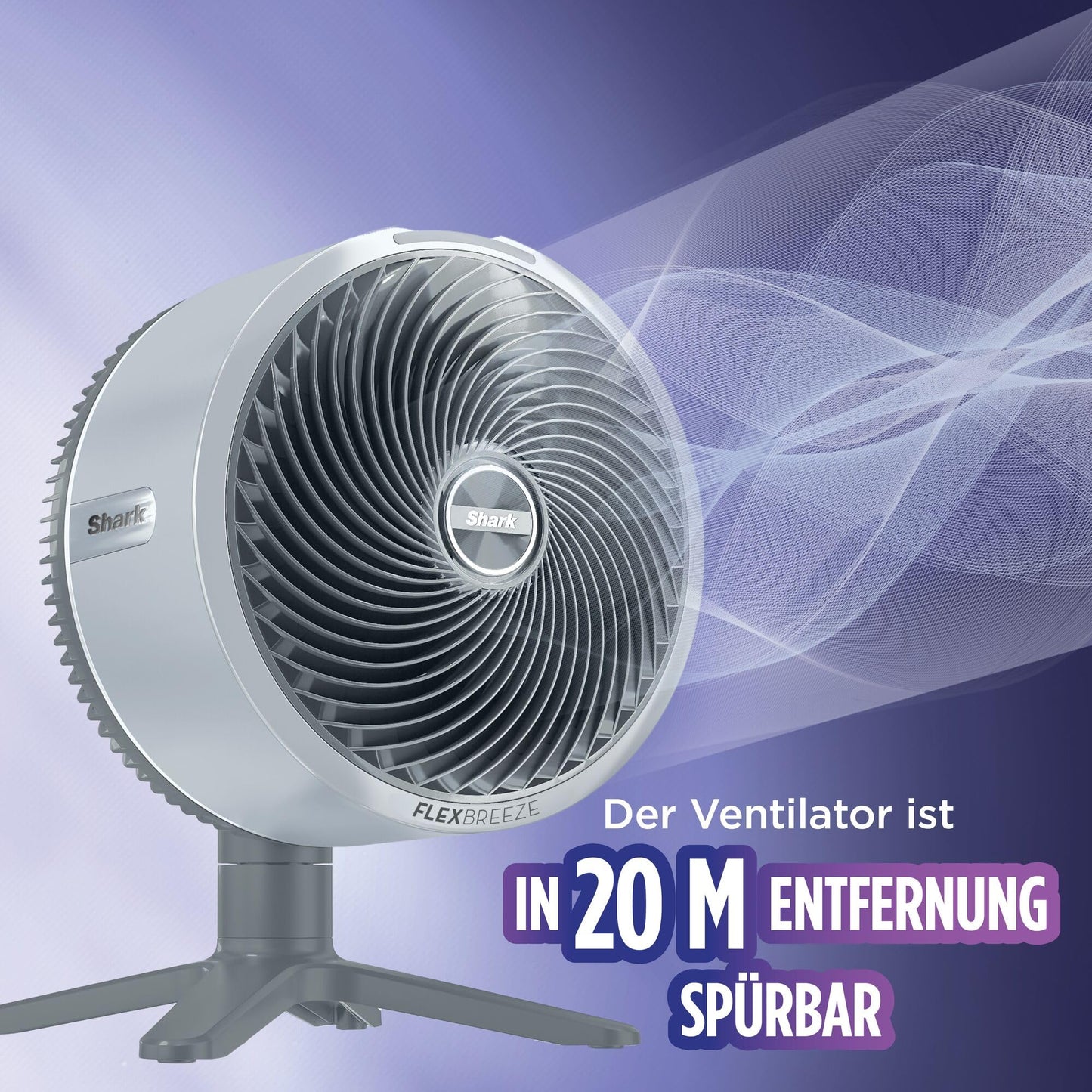 Shark FlexBreeze TableMate cordless fan, indoor & outdoor, ≤24h runtime, high-speed cooling, 20 m range, quiet & durable, 5 speeds, oscillation, remote control FA150EU