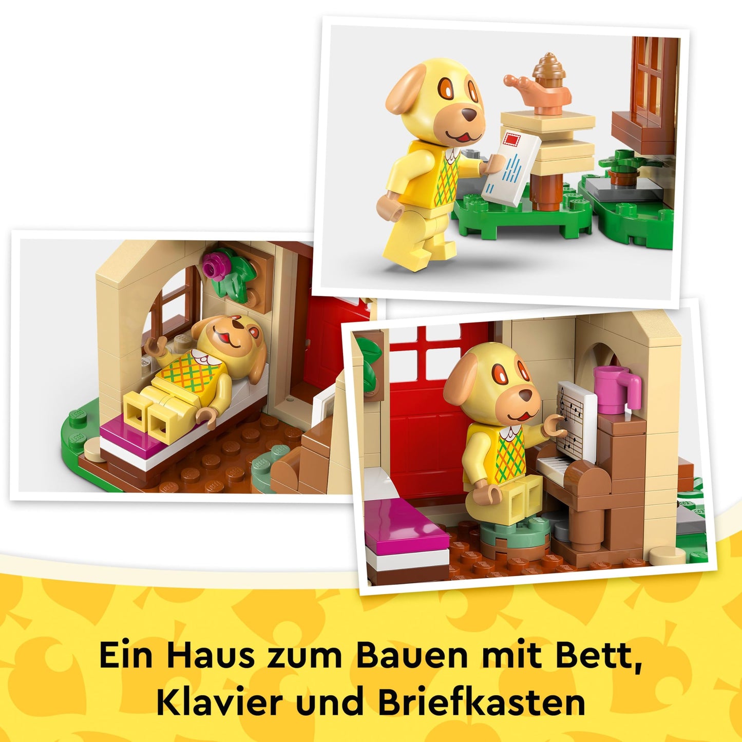 LEGO Animal Crossing - Bee's Cozy House - Toy with Minifigure, Piano, Picnic Table & Food Accessories - Playset Gamer Gift for Girls, Boys & Fans from 6 Years - 77058