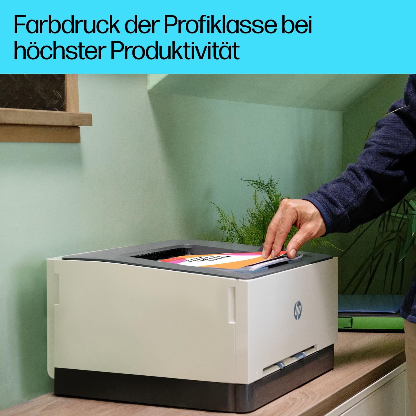 HP Color LaserJet Pro 3202dw color laser printer, automatic two-sided printing, high print speed, Wi-Fi, high-speed USB, Ethernet, Wolf Pro Security, designed for workgroups - 499R0F#B19