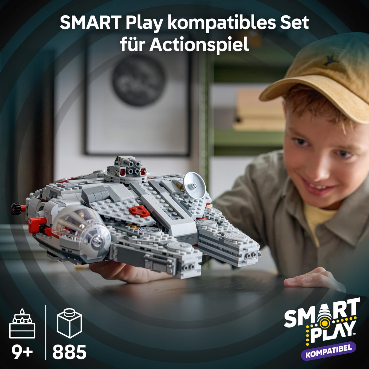 LEGO Star Wars SMART Play Bundle: Setul All-In-One Luke’s Red Five X-Wing 75423 & Setul Compatibil Millennium Falcon 75426 - Jucării Interactive - Cadouri pentru băieți și fete de 9+ ani