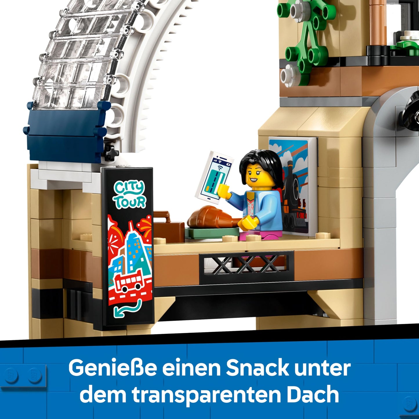 LEGO City Trains Central Station - maintenance vehicle toy, working lift, 2 platforms & 1 piece of track as well as 6 minifigures - creative gift for boys and girls aged 7 and up - 60469