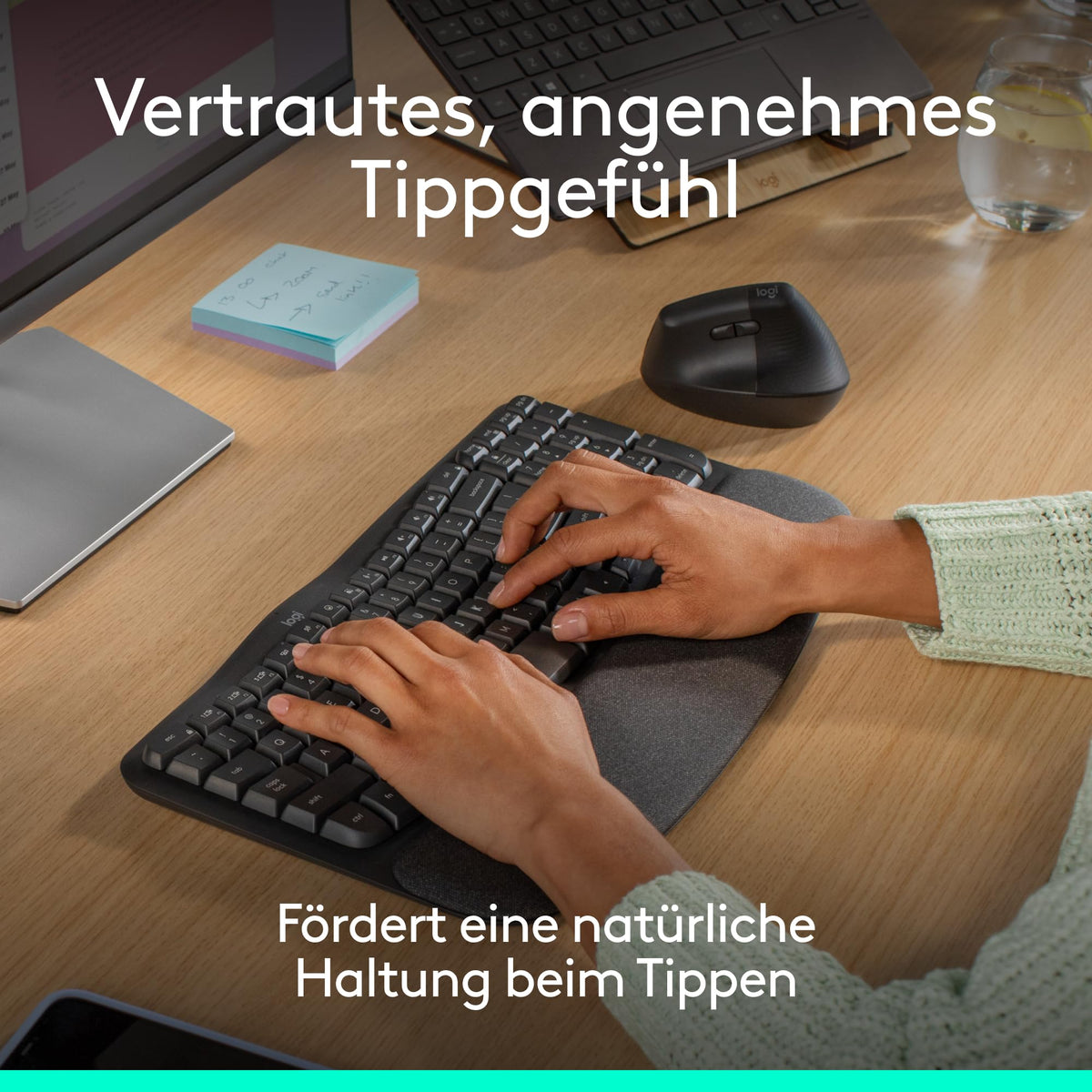 Logitech Wave Keys wireless ergonomic keyboard - 920-012283