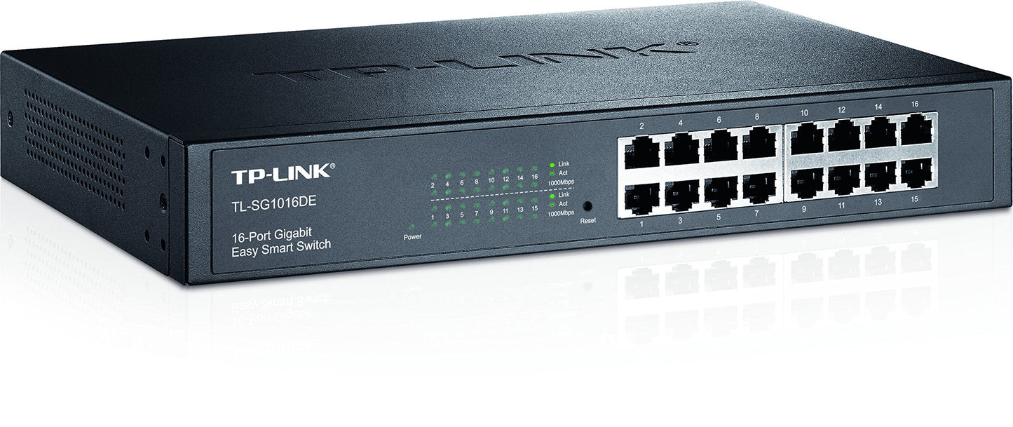 TP-Link Jetstream TL-SG1016DE - Switch - managed - 16 x 10/100/1000 - rack mountable