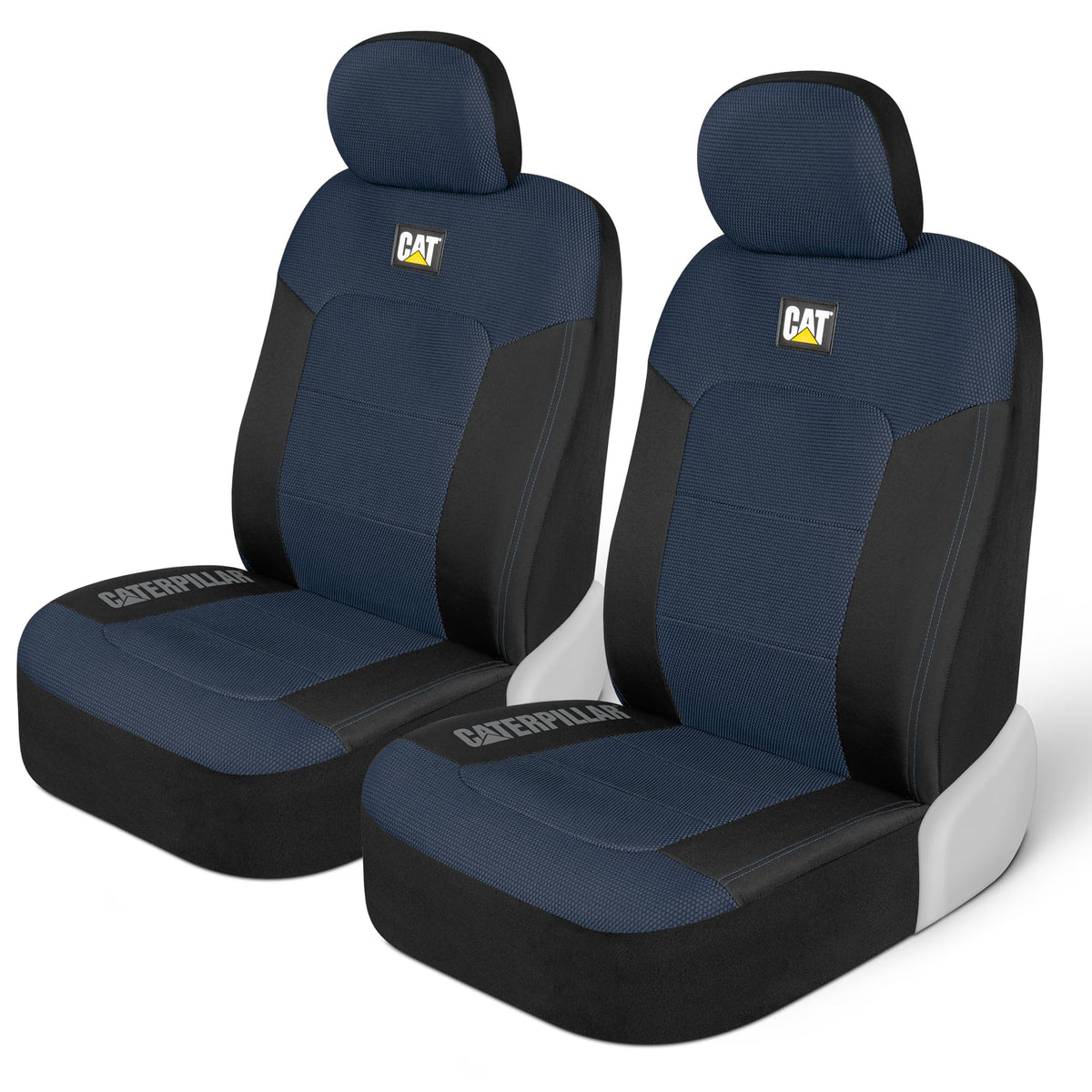 CAT Seat Covers for Cars, Trucks, and SUVs, 2 Pieces, MeshFlex Car Seat Cover, Front Seat Protector, Airbag-Compatible Seat Covers for SUV Interiors & Seat Cover Accessories, Blue & Black - CASC-2284-BL