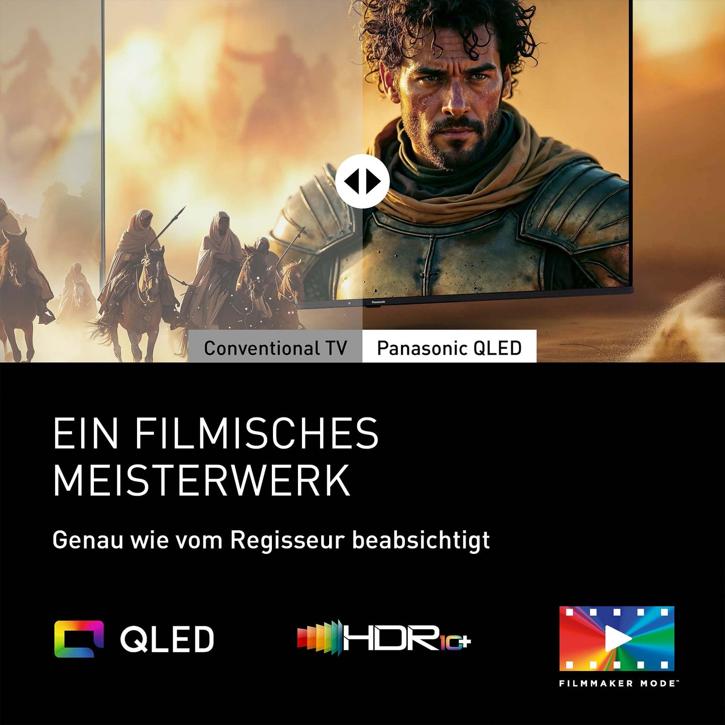Panasonic Premium TV-65W85BEZ, W85B Series, 65 inch, 4K Ultra HD QLED Smart TV, 2025, 120 Hz, Fire TV, Dolby Vision and Atmos, Game Mode Extreme, Alexa, Apple Support, Bluetooth, Black
