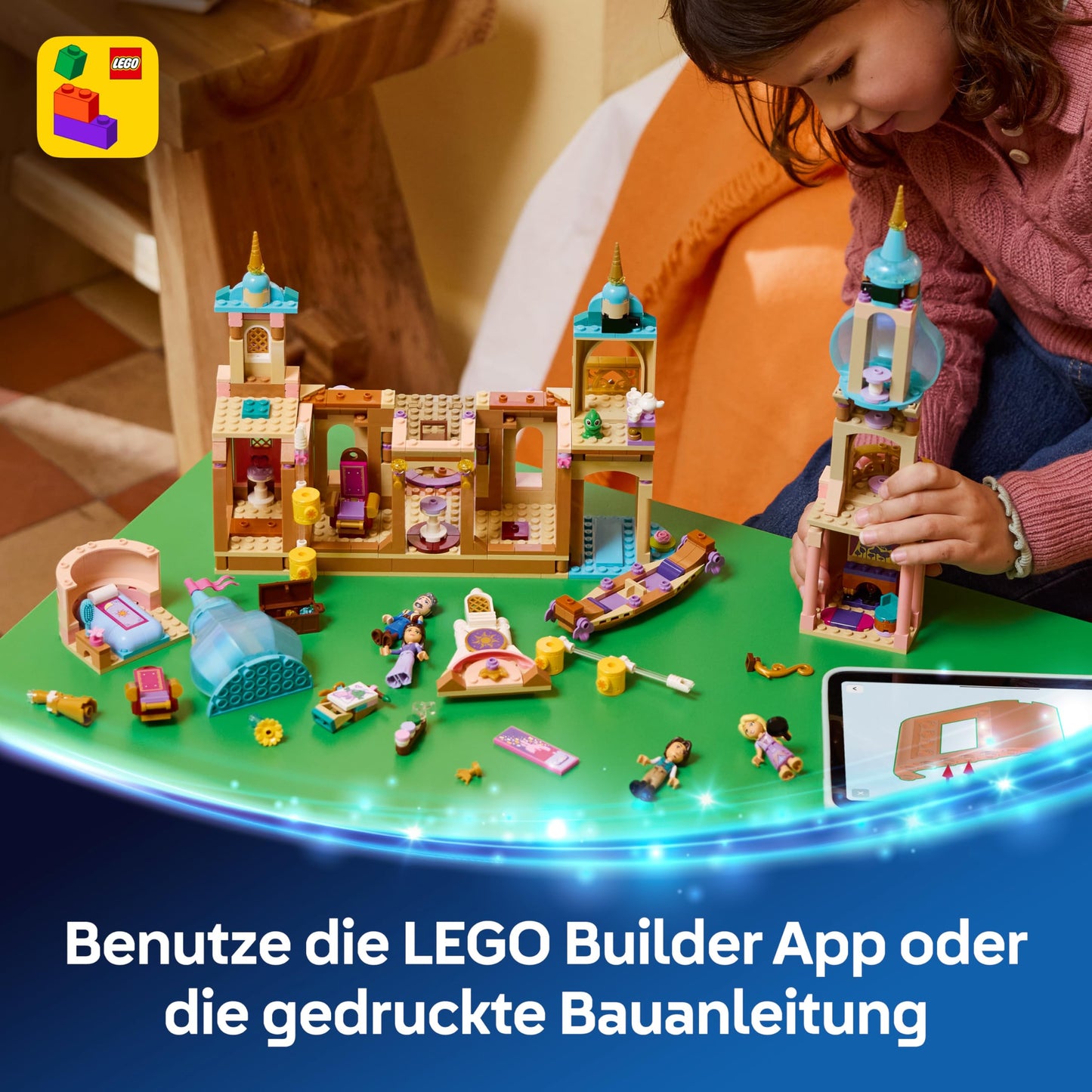 LEGO ǀ Disney Princess Rapunzel's Castle - exhibition model with 4 mini dolls, Pascal figure and accessories - birthday gift for girls aged 6 and over and fans of Rapunzel - newly released - 43297
