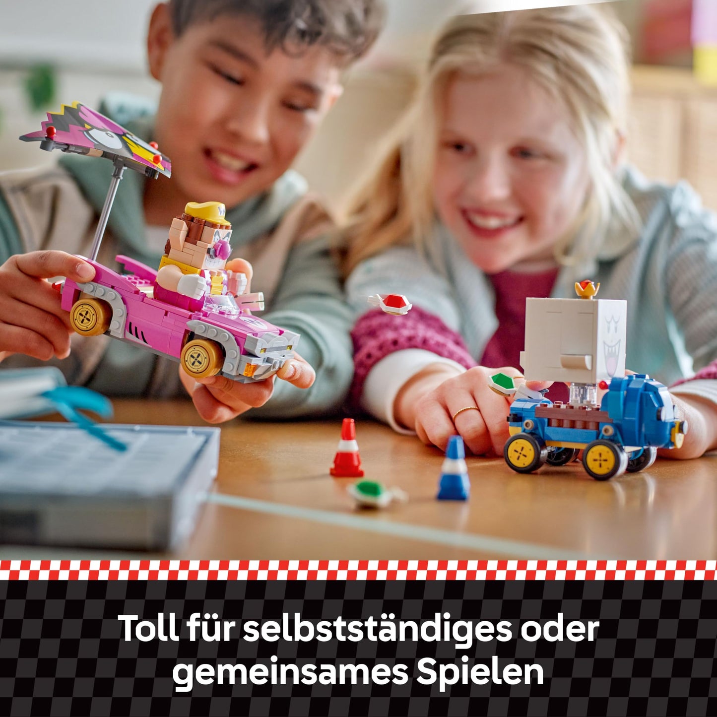 LEGO Super Mario: Mario Kart - Wario & King Buu Huu - Interactive toy with 2 cars and 2 figures for playing and displaying - Gaming gift for boys and girls aged 8 and up - 72038