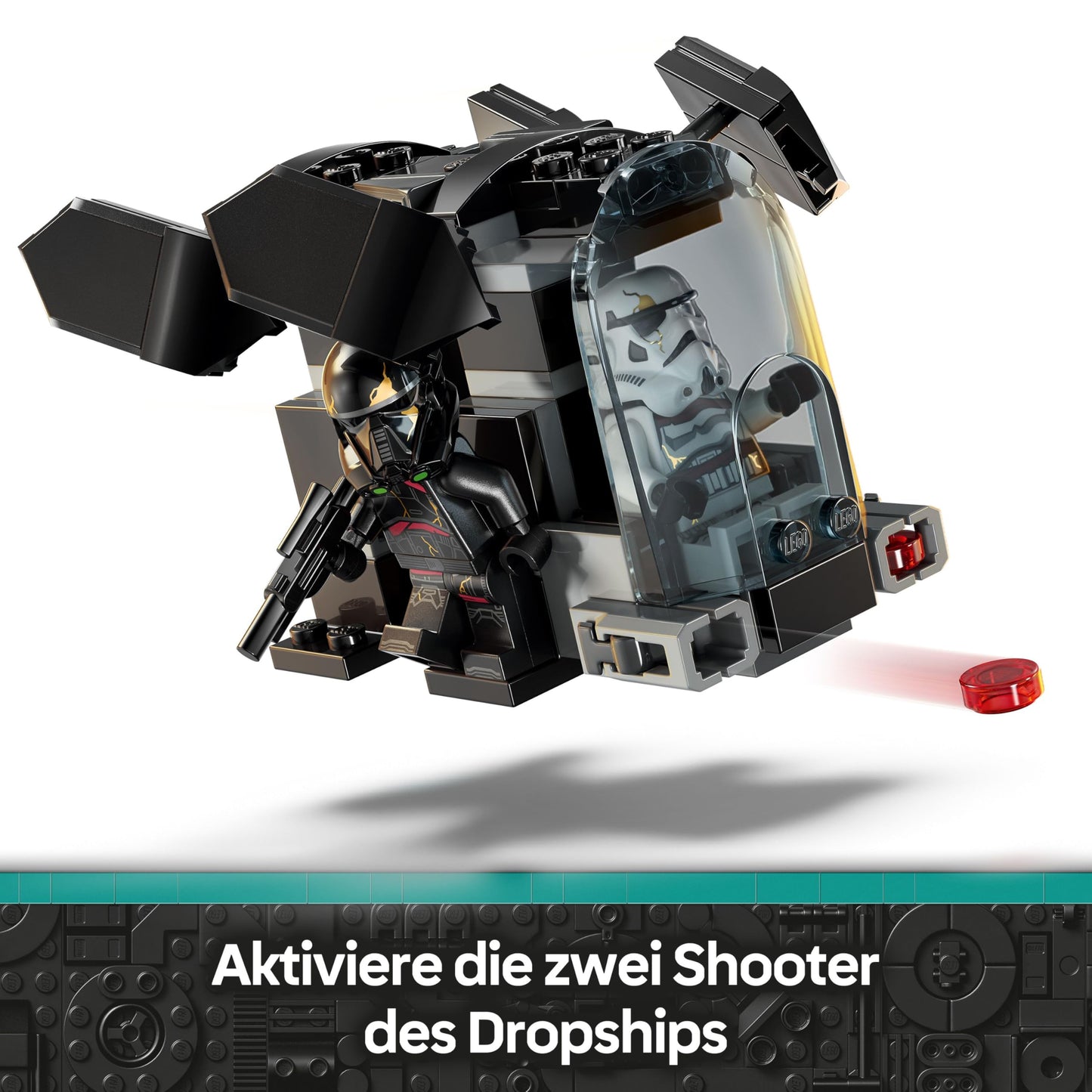 LEGO Star Wars 75412 Death Trooper & Night Trooper Battle Pack - building toy with dropship and 4 mini figures with blasters - collector's gift for boys aged 6 and up and Ahsoka fans