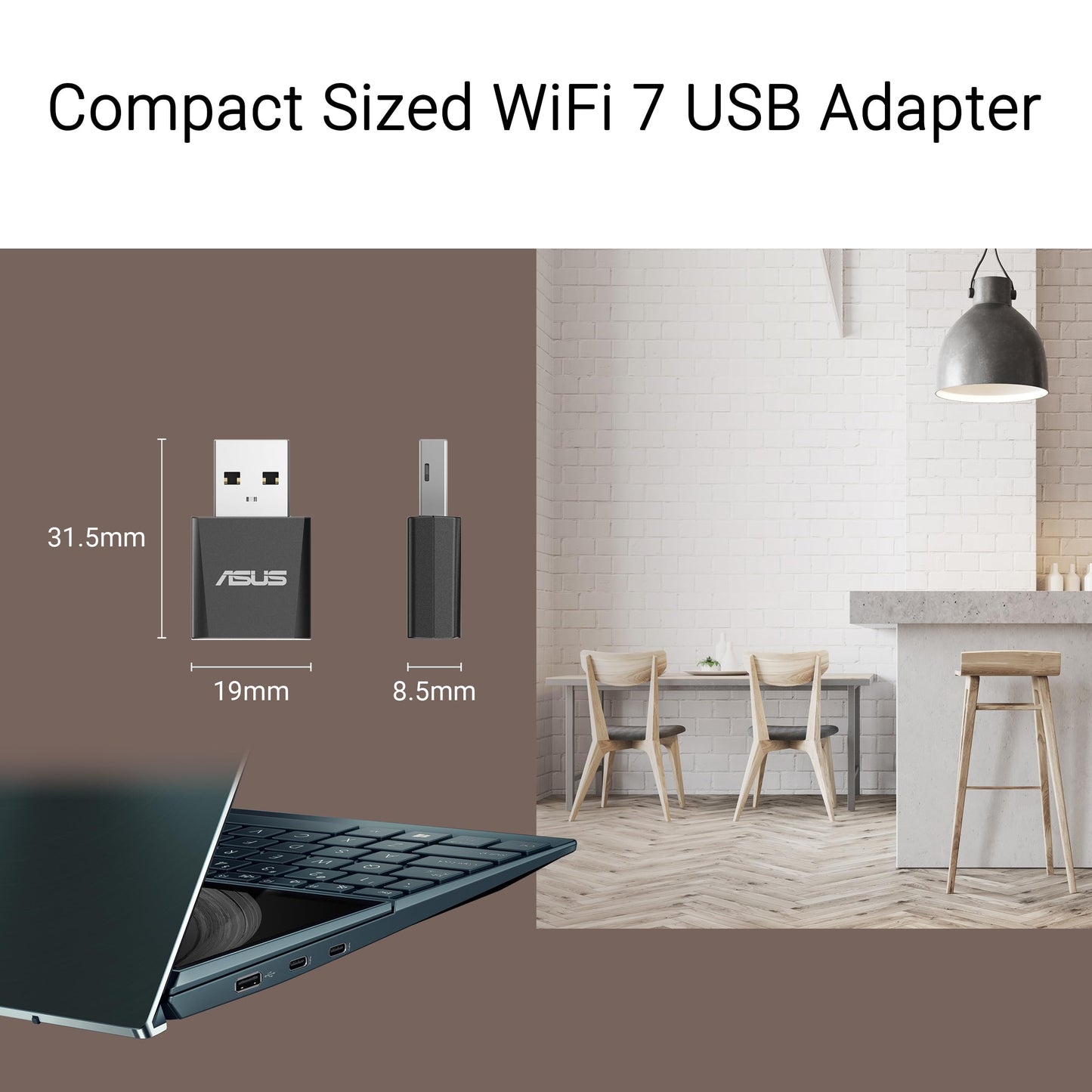 ASUS USB-BE92 Nano BE6500 90IG09H0-MO0B00