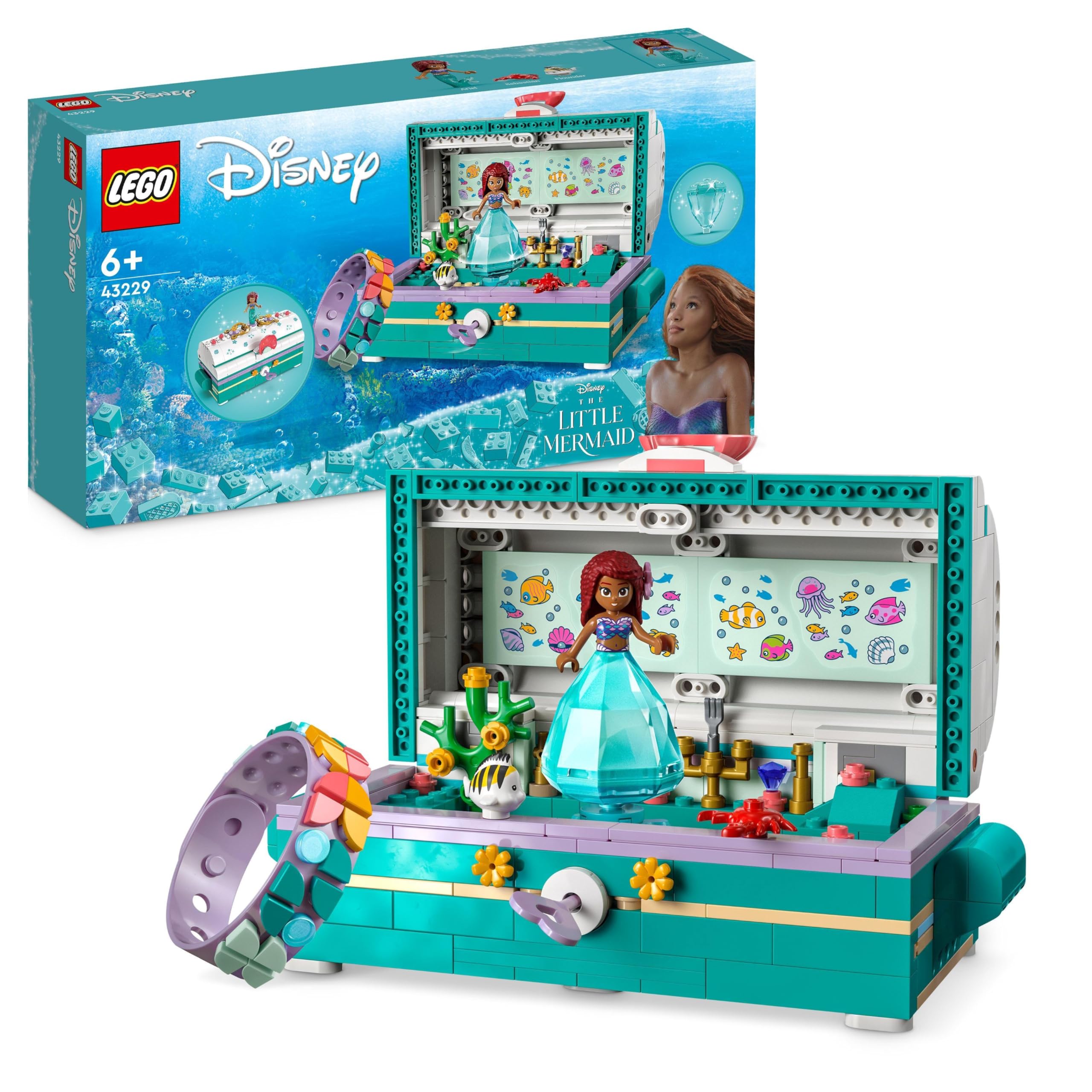 Lego Disney Princess 43229 Ariel's Treasure Chest, 370 pieces