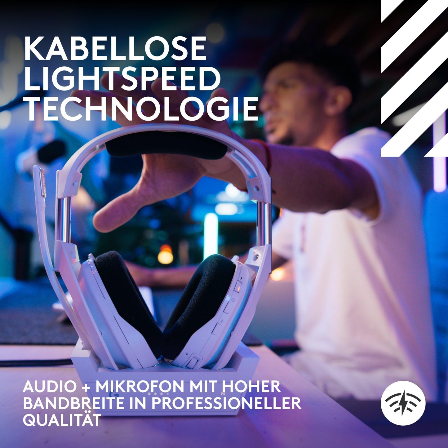 Logitech G Astro A50 X LIGHTSPEED, Wireless Gaming Headset + Base Station - PRO-G GRAPHENE, PLAYSYNC for Xbox Series - 939-002134