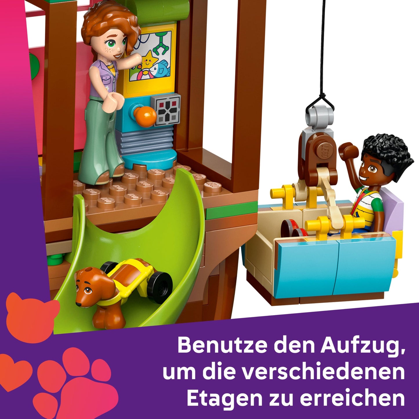 LEGO Friends Tree House - Building playset with 2 animal figures, 4 minifigures, a garden and toy food accessories - Popular gift for girls and boys aged 8 and over - 42652