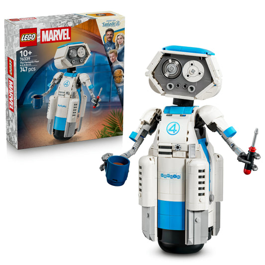 LEGO ǀ Marvel The Fantastic Four H.E.R.B.I.E. - Building set - Marvel collector's item for children aged 10 and over - Room decoration for the film - movable robot - gift - 76339