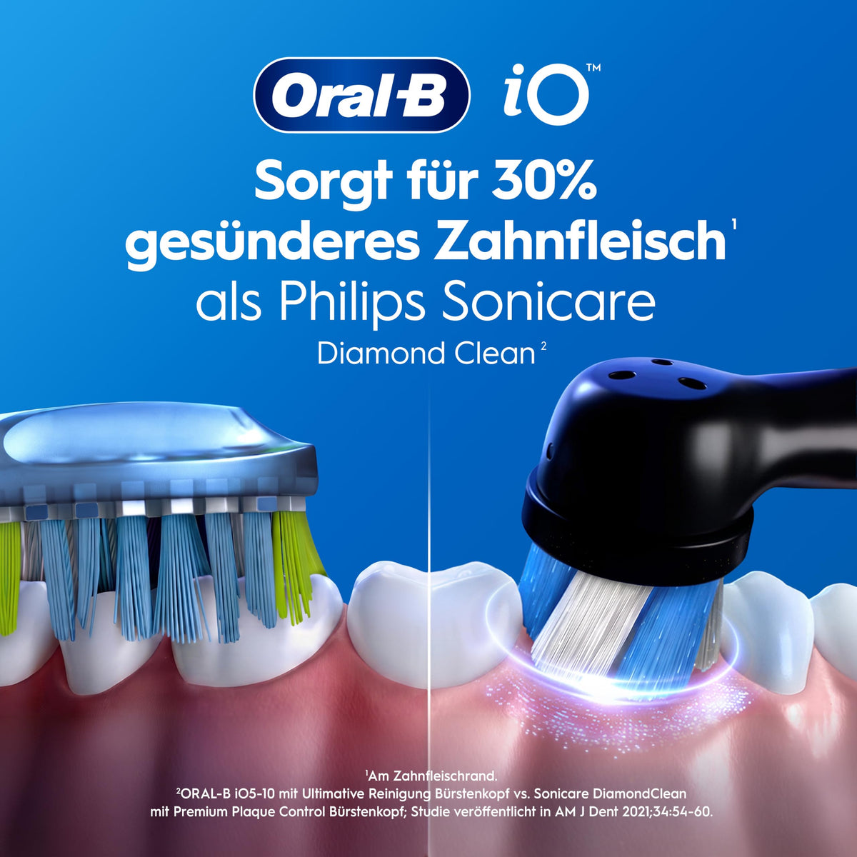 Oral-B iO Series 3 Electric Toothbrush, Double Pack, Black/Pink - 8700216985598