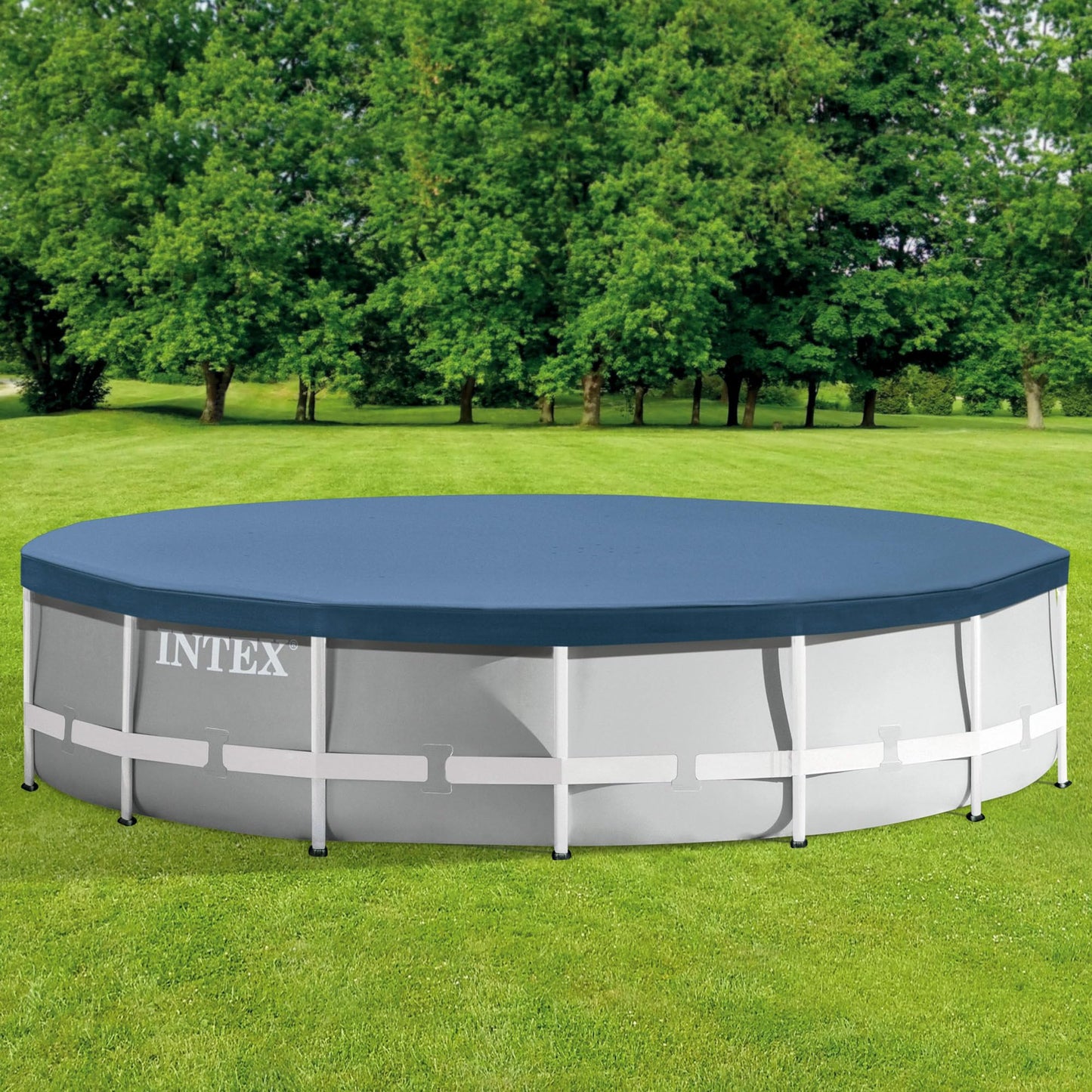 INTEX pool cover round diameter 366 cm for Prism Frame pools, winter tarpaulin summer tarpaulin (28031)