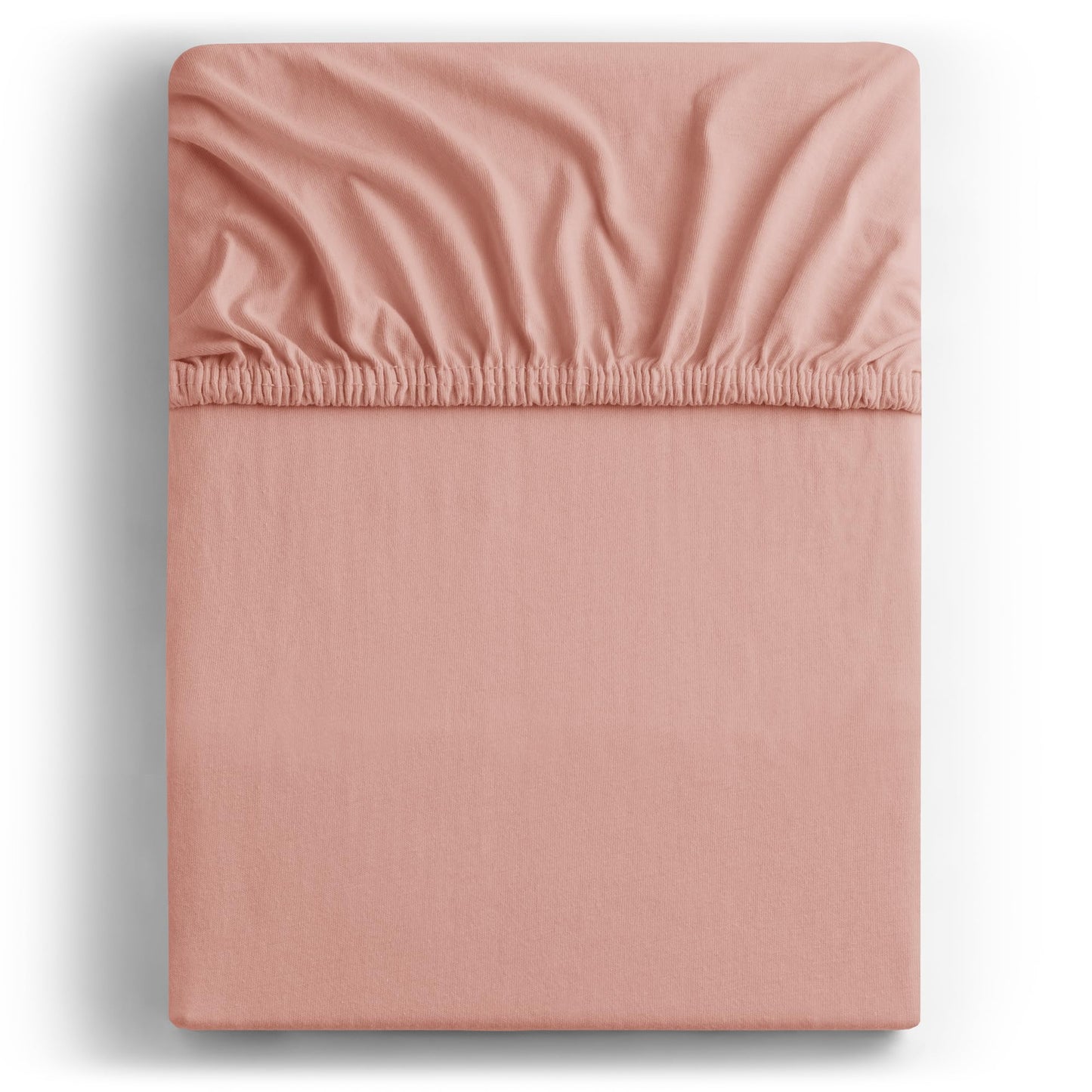 DecoKing fitted sheet 200x220 220x240 cm 100% combed cotton salmon fitted sheets jersey box spring bed Amber 200 x 220 220 x 240