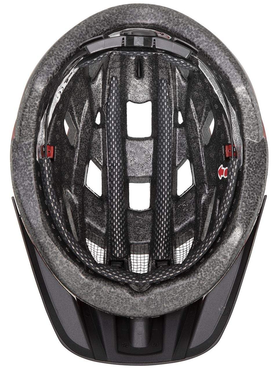 uvex i-vo cc bicycle helmet, red-black matt, 56-60 cm - S413423