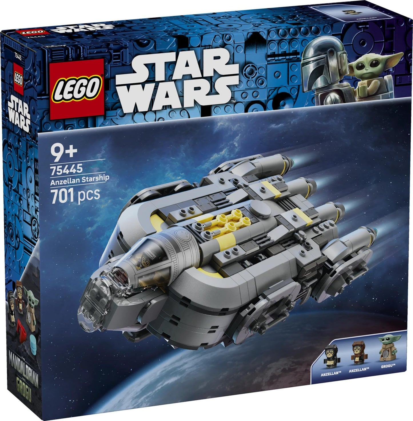 LEGO Star Wars 75445 Anzellan Starship - Plays with 3 figures & a droid workshop - Gift for boys, girls & fans aged 9 and up