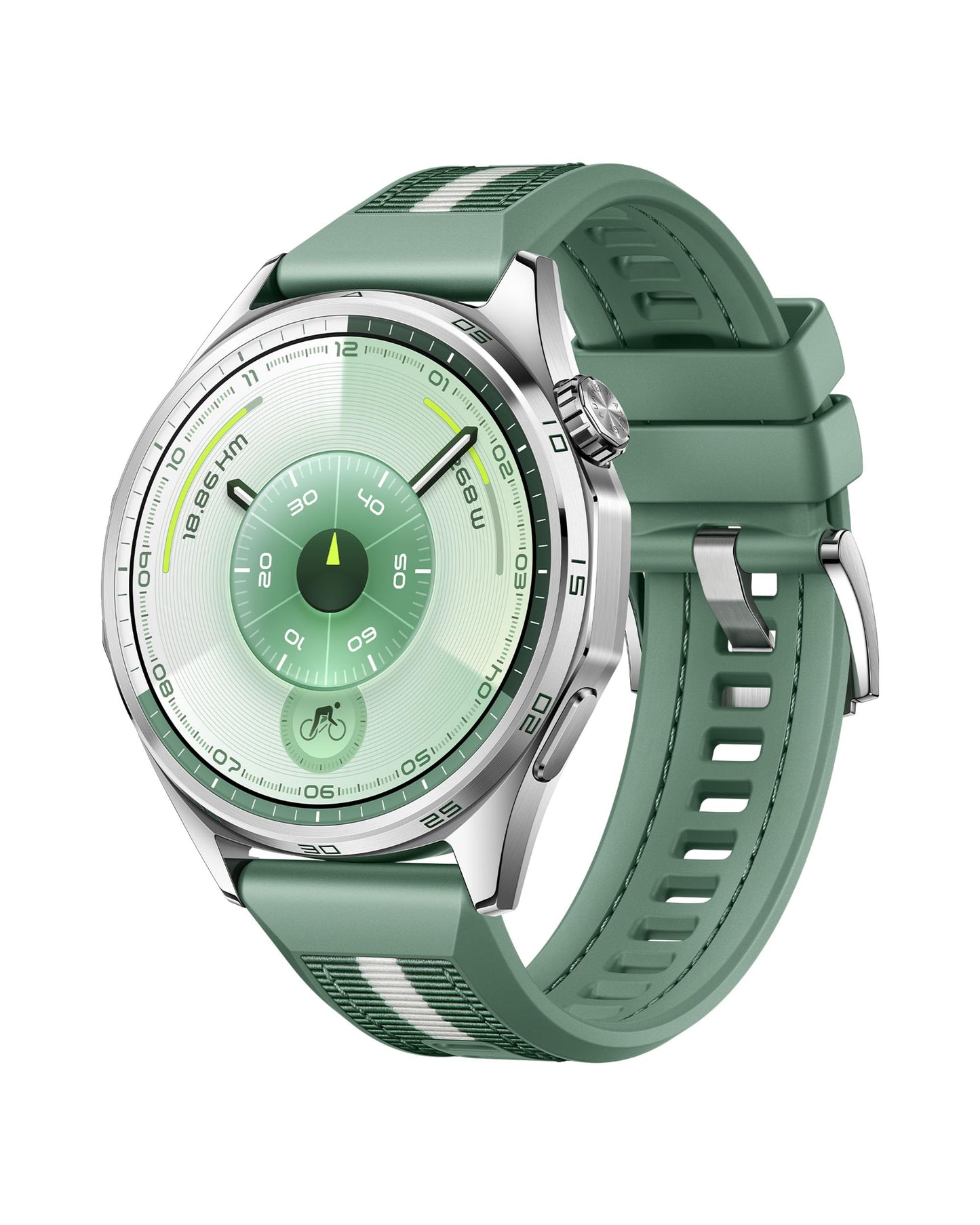 HUAWEI Watch GT 6 Smartwatch, GPS, 1.47" AMOLED display, up to 21 days battery life, cycling, 100+ sports modes, compatible with Android™ & iOS, health monitoring, emotional well-being, green, 46mm - Atum-B19W