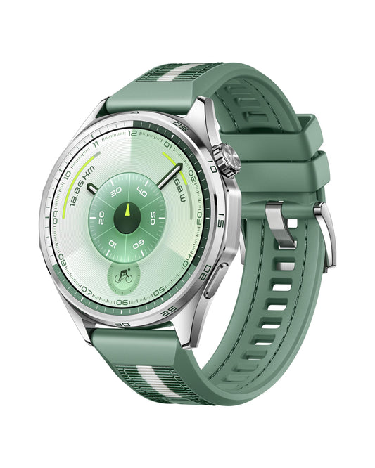 HUAWEI Watch GT 6 Smartwatch, GPS, 1.47" AMOLED display, up to 21 days battery life, cycling, 100+ sports modes, compatible with Android™ & iOS, health monitoring, emotional well-being, green, 46mm - Atum-B19W