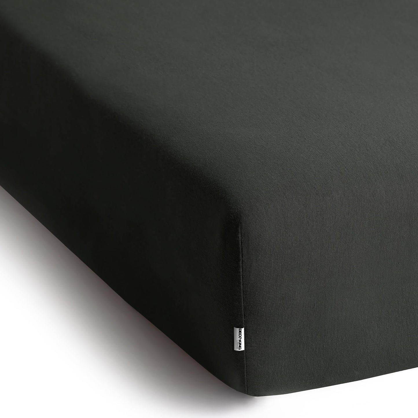DecoKing fitted sheets 200x220 220x240 cm 100% combed cotton anthracite gray fitted sheets jersey box spring bed Amber 200 x 220 220 x 240