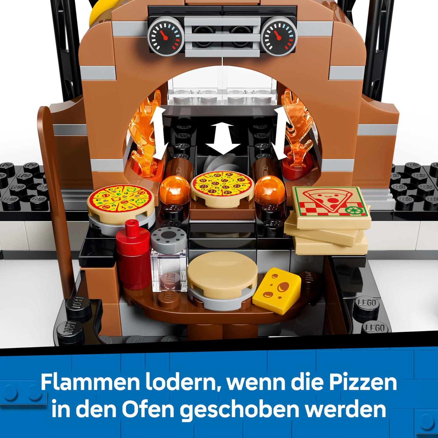 LEGO City Pizza Delivery Experience with Vehicles - Includes Toy Car, Scooter, Drone, Arcade Machine and 4 Minifigures - Birthday Gift for Boys Ages 6 and Up - 60496