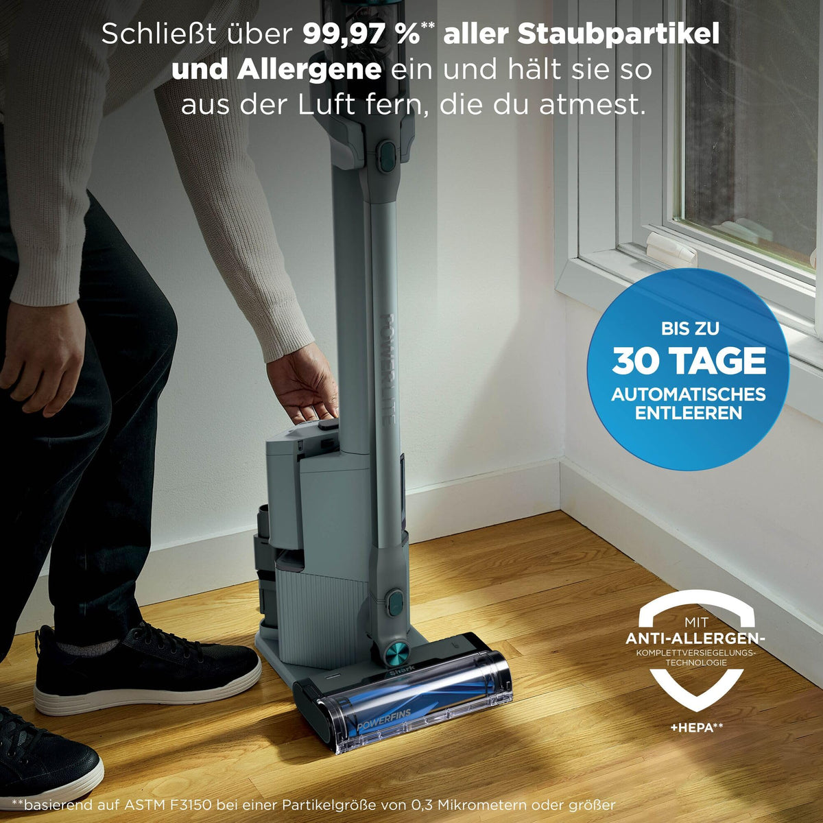 Shark PowerLite Clean & Empty Pet, BU3623EUT, până la 40 de minute autonomie