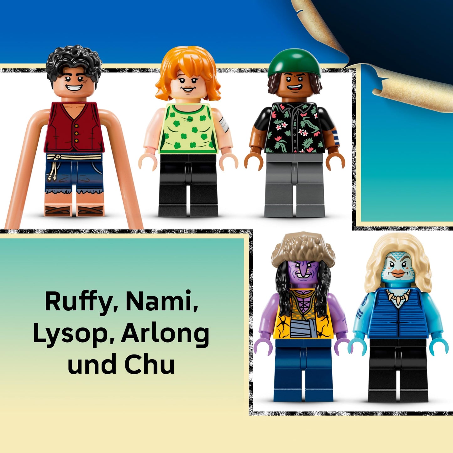 LEGO ONE PIECE - Showdown in Arlong Park - Interactive toy with 5 minifigures - Luffy & Nami and a collapsing pagoda - Anime gift for boys, girls and fans aged 9 and up - 75638