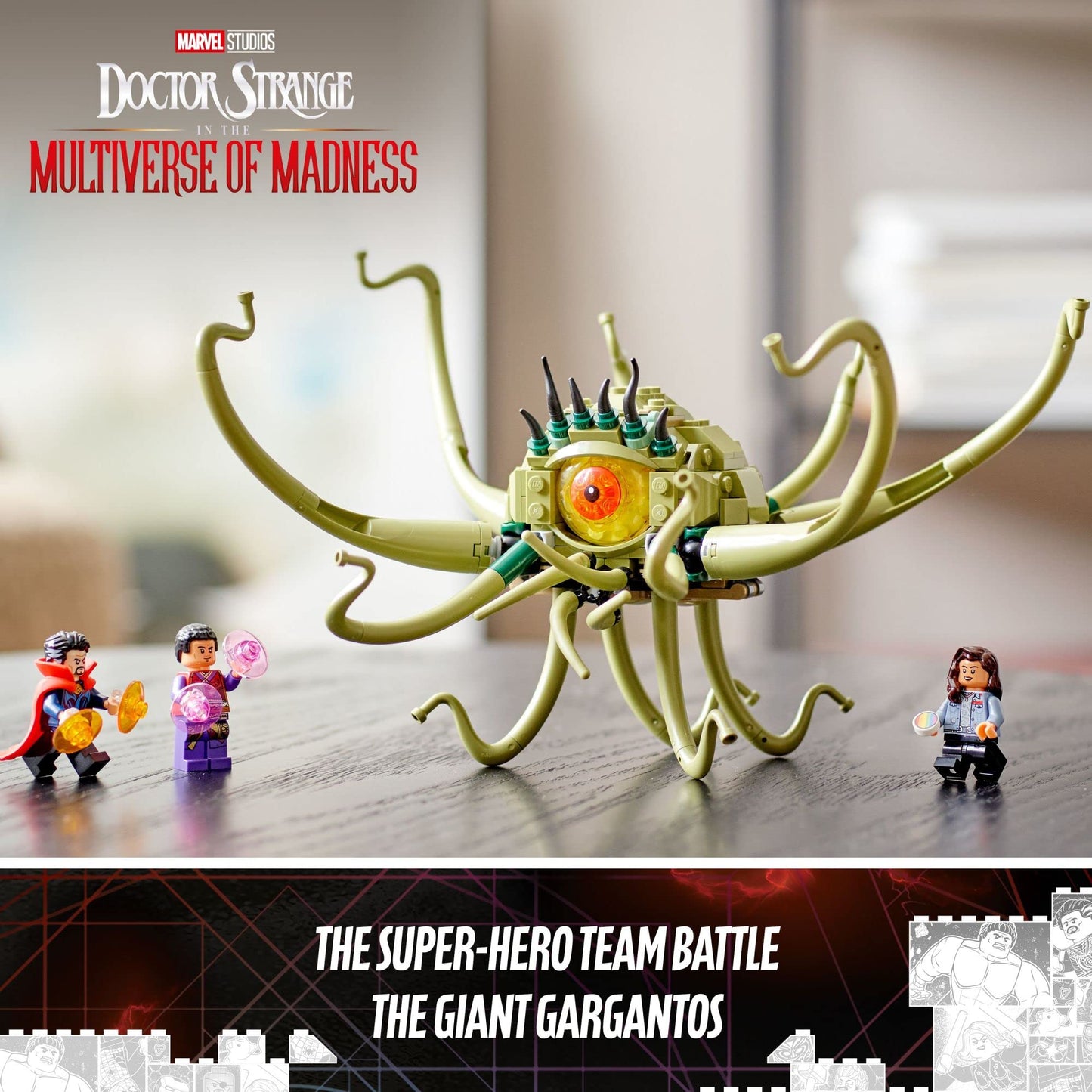 LEGO Marvel Gargantos Showdown 76205 Monster Building Kit with Doctor Strange, Wong and America Chavez for Ages 8+ (264 Pieces) - 6384299