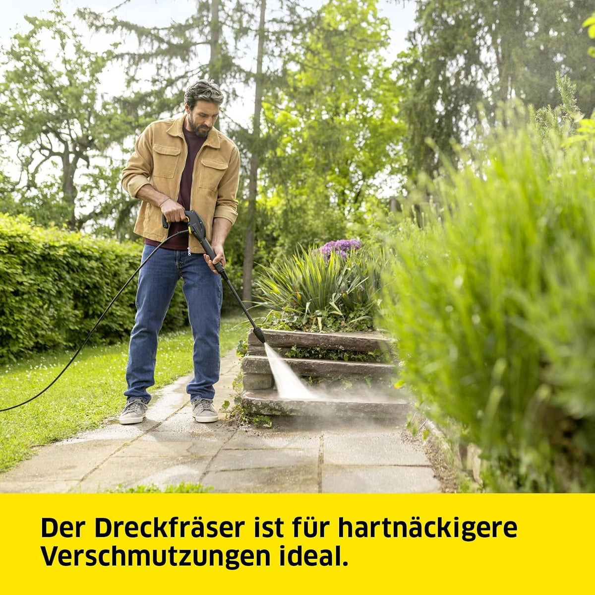 Kärcher High Pressure Cleaner K 4 Classic, Pressure: max. 130 bar, Flow rate: 420 l/h, Area performance: 30 m²/h, Water filter, Weight: 4.6 kg, High pressure hose and gun, Dirt blaster, Spray lance - 1.679-420.0