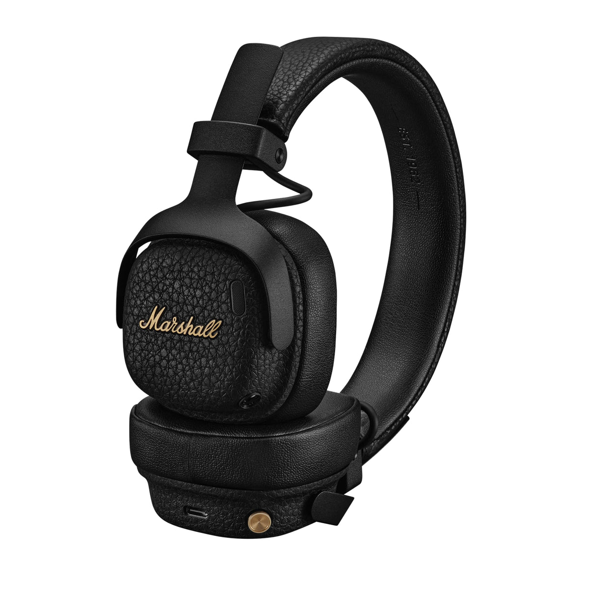 Marshall Milton ANC wireless on-ear headphones with up to 80 hours of playtime and adaptive active noise cancellation – Black - 1008039