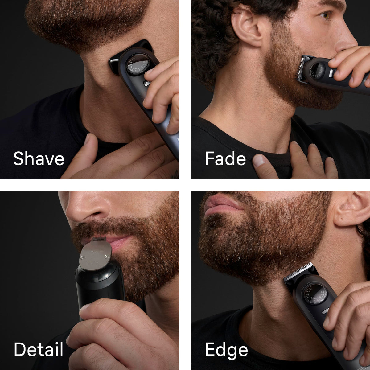 Braun Trimmer pentru Barbă Series 7, Tăietor de Barbă Fără Fir pentru Bărbați, BT7545, Gri
