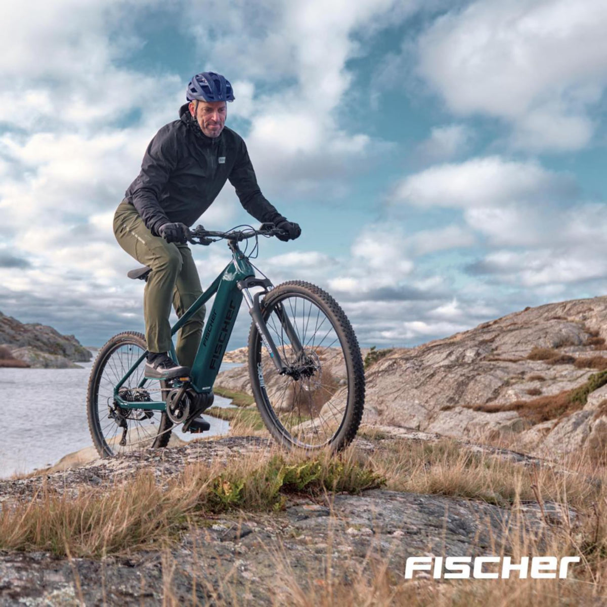 Cască de bicicletă Fischer pentru adulți, cască de ciclism, cască de oraș Urban Plus Boston, L/XL, 58-61cm, albastru, cu lumină spate LED integrată - 50632