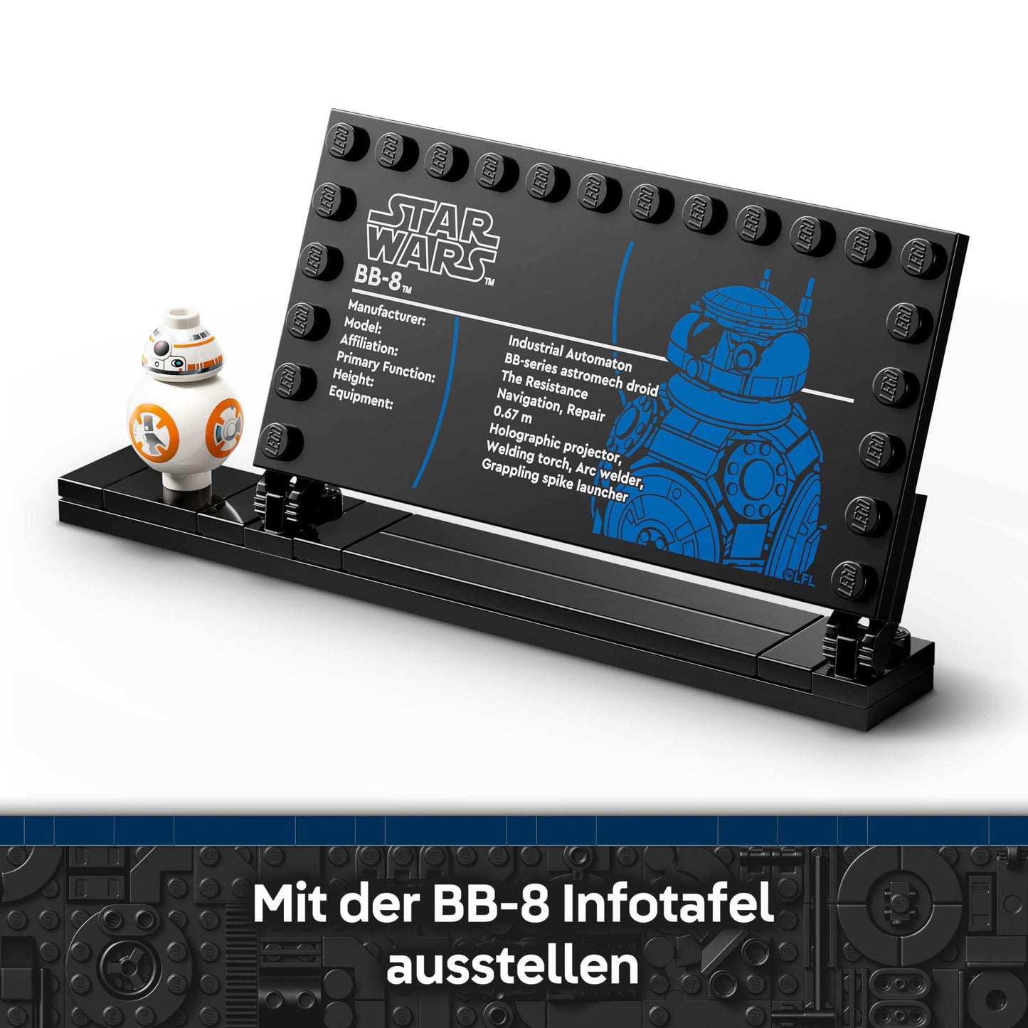 LEGO Star Wars 75452 The Astromech Droid BB-8 - Collectible toy for playing and displaying - DIY decoration - Gift for children, boys, girls and all fans aged 10 and over