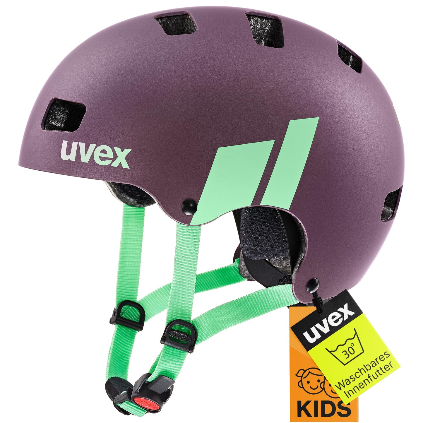 uvex Kid 3 cc children's bicycle helmet, plum mint, 55-58 cm - S4149721817