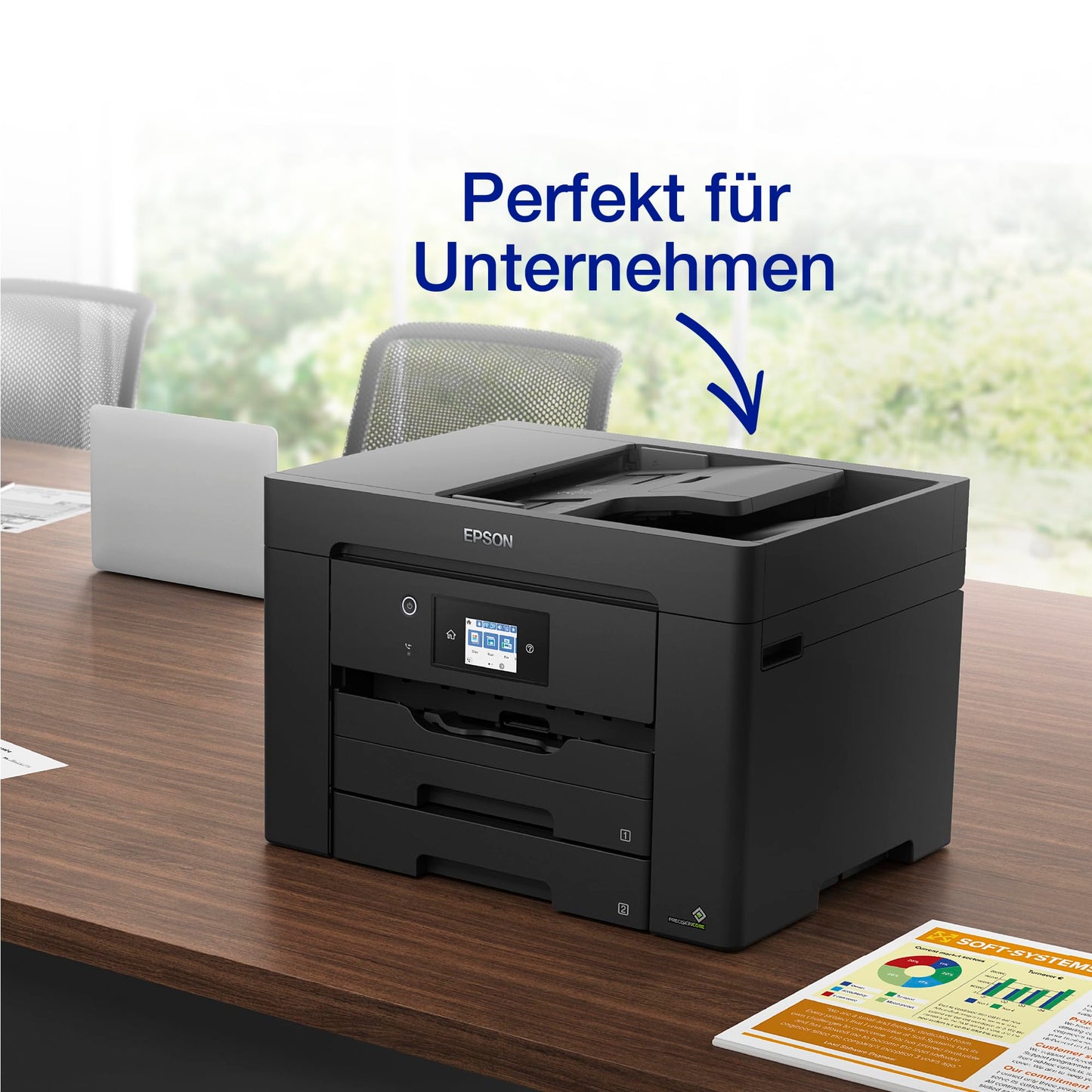 Epson Workforce WF-7830DTWF A3 Wireless Multifunction Inkjet Printer with 3 Months Free Ink with ReadyPrint Subscription* - C11CH68403