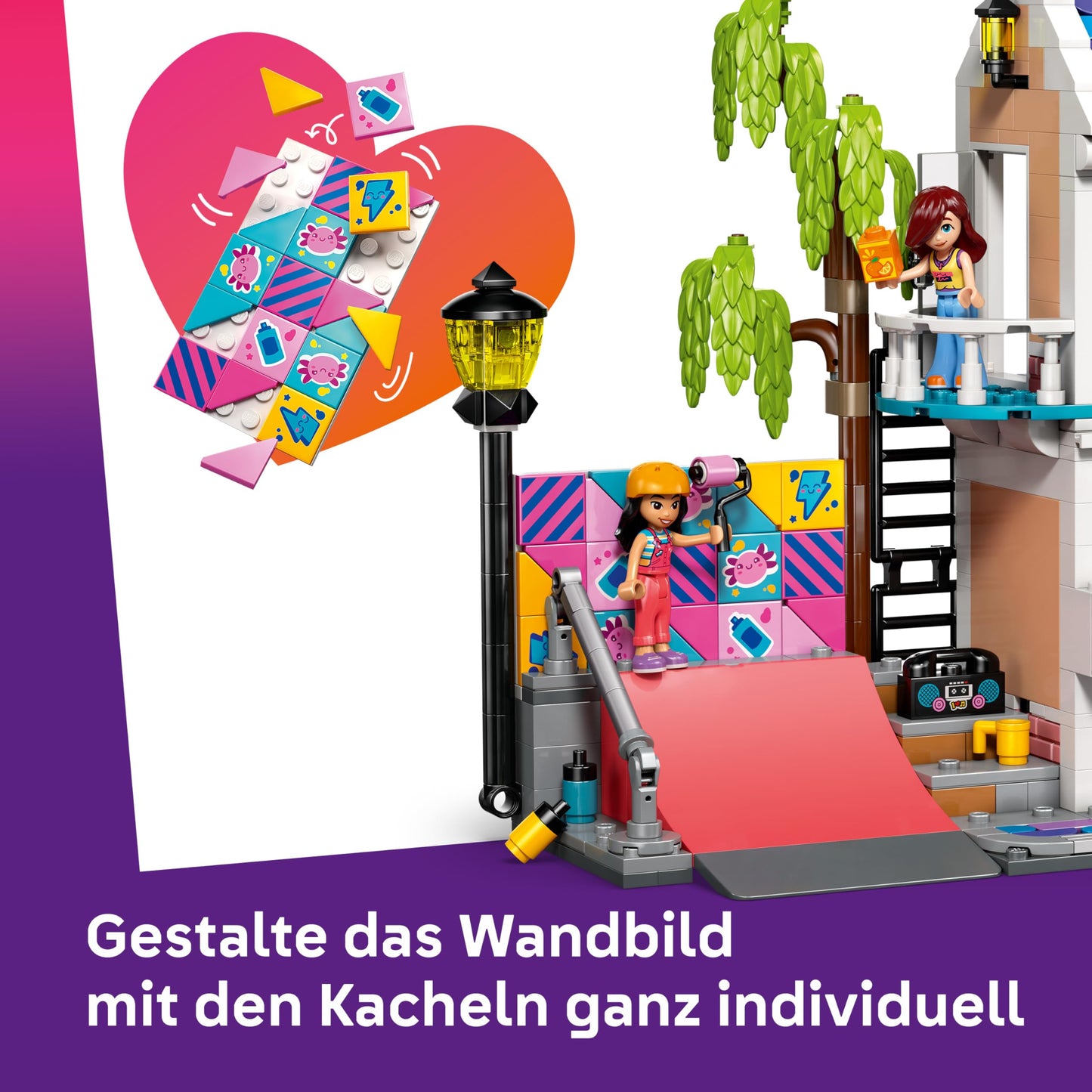 LEGO Friends Liann's Family House - Miniature Playset with Garden, 4 Mini Dolls, Axolotl & Gecko Animal Figure and Accessories - Birthday Gift for Girls Ages 7 and Up - 42687