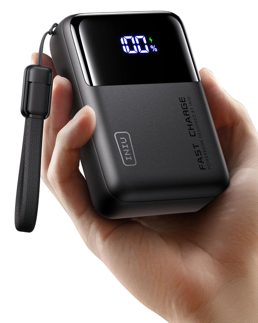 INIU 100W power bank, smallest 25000mAh USB-C laptop power bank - P63