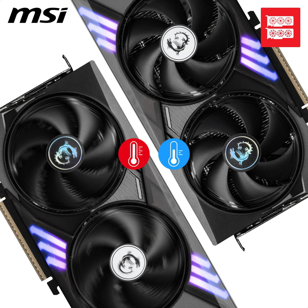 MSI GeForce RTX 5060 Ti 16G Gaming Trio OC - 16GB GDDR7 (28Gbps/128-bit), PCIe 5, Boost: 2647 MHz, HDMI 2.1b, DisplayPort 2.1b - V535-001R
