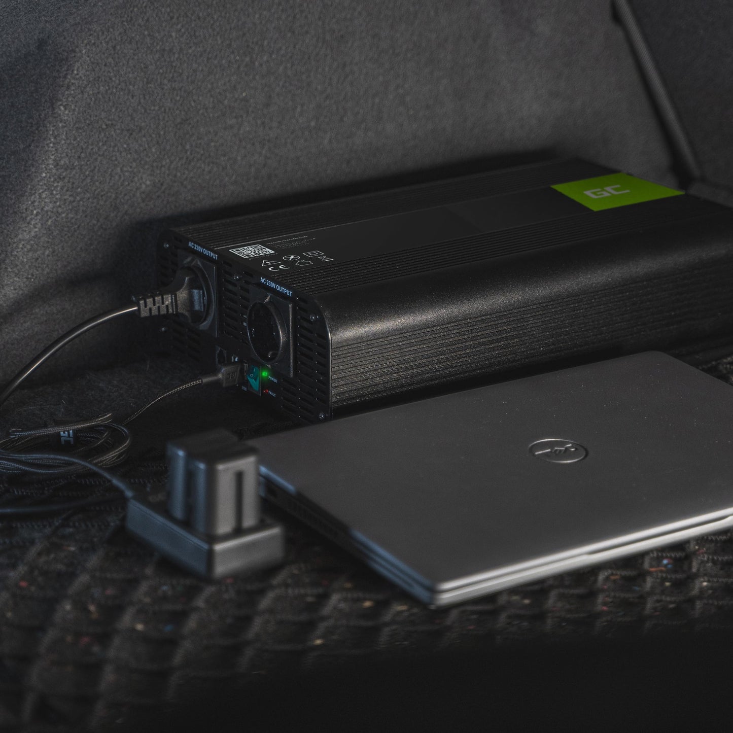 Green Cell 300W/600W 12V to 230V Pure Sine Volt Car Voltage Converter Inverter Converter Pure Sine Wave Power Solar Inverter DC AC Converter Current Converter Cigarette Lighter Socket - INV05DE