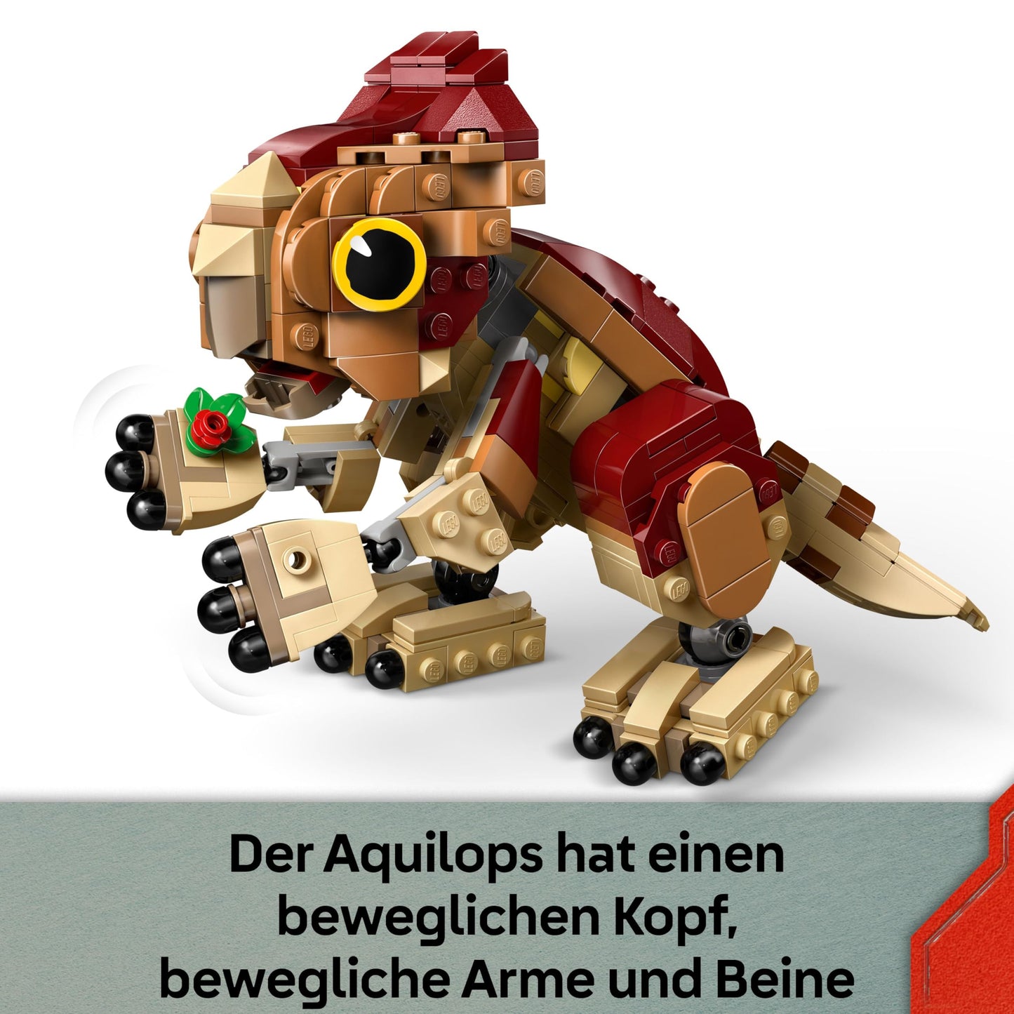 LEGO Jurassic World Baby Dinosaur Dolores: Aquilops - Toy Dinosaur to Build and Play with Play Plant - Gift for Children Ages 7 and Up and Fans of the Film Rebirth - 76970